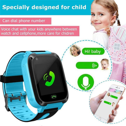 S4 Kids Smart Watch Waterproof Video Camera Support 2G Sim Card CallIing Phones Smartwatch With Light Compatible For Ios Android