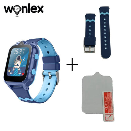 Wonlex Smart Watch Kids 4G Video Call GPS SOS Anti-Lost Tracker Dual Camera Phone KT18 Baby Sound Monitoring Position Trace Hour
